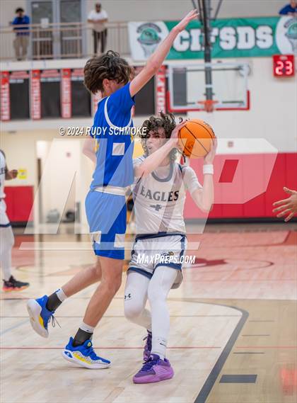 Thumbnail 3 in San Diego Jewish Academy vs. Tri-City Christian (CIF SDS Division 3 Finals) photogallery.
