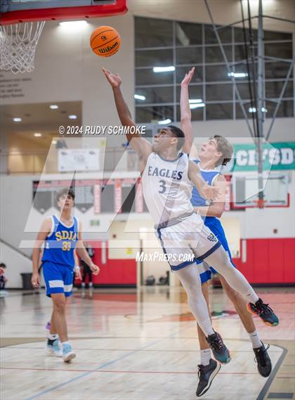 Thumbnail 1 in San Diego Jewish Academy vs. Tri-City Christian (CIF SDS Division 3 Finals) photogallery.