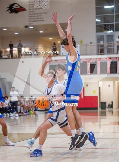 Thumbnail 3 in San Diego Jewish Academy vs. Tri-City Christian (CIF SDS Division 3 Finals) photogallery.