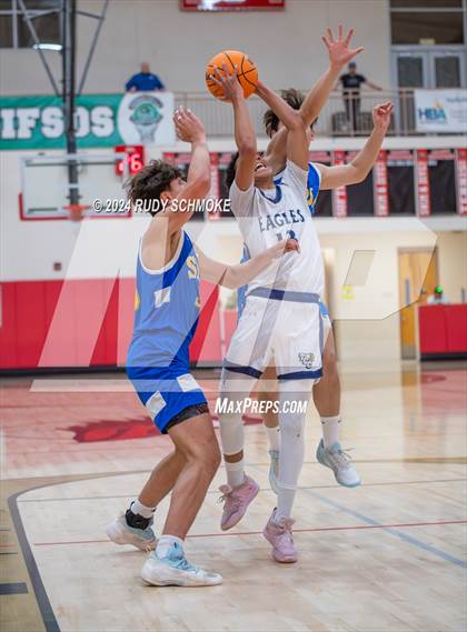 Thumbnail 3 in San Diego Jewish Academy vs. Tri-City Christian (CIF SDS Division 3 Finals) photogallery.