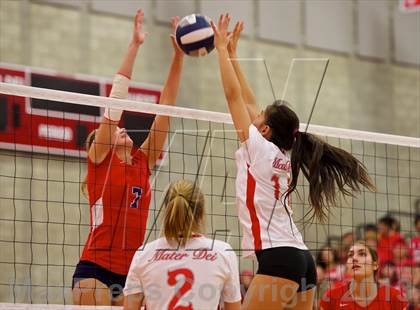 Thumbnail 3 in Great Oak @ Mater Dei (CIF SS 1AA Semifinal) photogallery.
