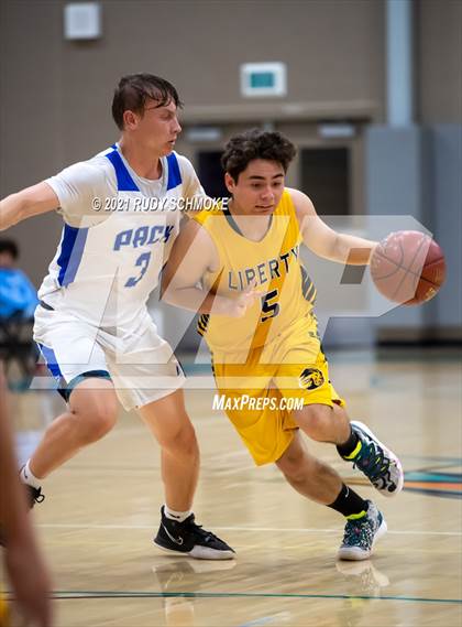 Thumbnail 2 in Liberty Charter vs. West Hills (6th Annual Del Lago Tip Off Classic) photogallery.