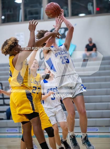 Thumbnail 1 in Liberty Charter vs. West Hills (6th Annual Del Lago Tip Off Classic) photogallery.
