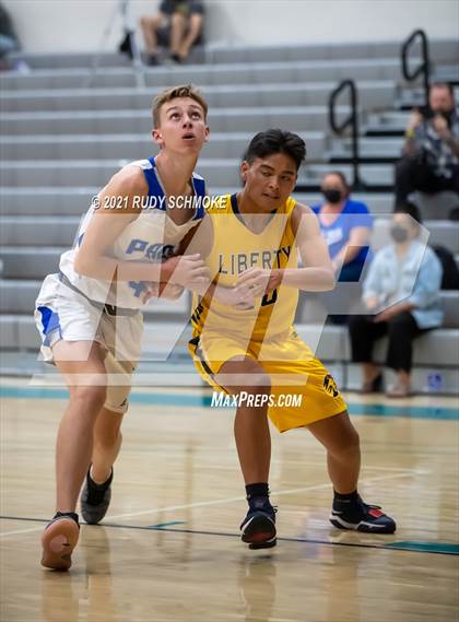 Thumbnail 3 in Liberty Charter vs. West Hills (6th Annual Del Lago Tip Off Classic) photogallery.