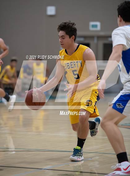Thumbnail 3 in Liberty Charter vs. West Hills (6th Annual Del Lago Tip Off Classic) photogallery.