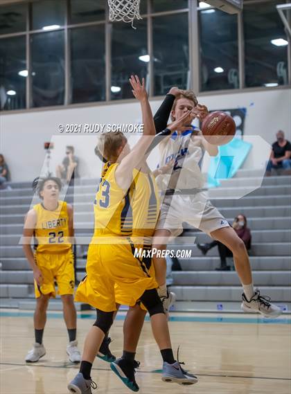 Thumbnail 3 in Liberty Charter vs. West Hills (6th Annual Del Lago Tip Off Classic) photogallery.
