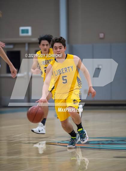 Thumbnail 3 in Liberty Charter vs. West Hills (6th Annual Del Lago Tip Off Classic) photogallery.