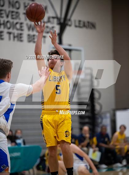 Thumbnail 3 in Liberty Charter vs. West Hills (6th Annual Del Lago Tip Off Classic) photogallery.