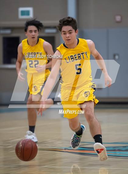 Thumbnail 1 in Liberty Charter vs. West Hills (6th Annual Del Lago Tip Off Classic) photogallery.