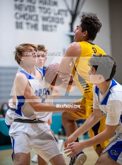 Thumbnail 3 in Liberty Charter vs. West Hills (6th Annual Del Lago Tip Off Classic) photogallery.