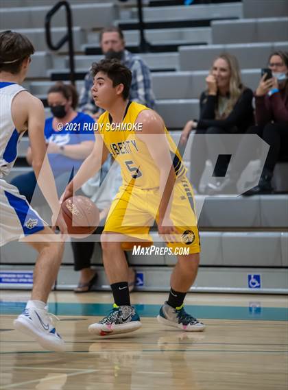 Thumbnail 3 in Liberty Charter vs. West Hills (6th Annual Del Lago Tip Off Classic) photogallery.