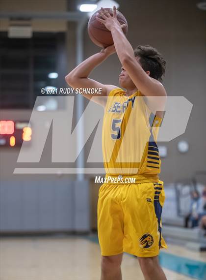 Thumbnail 2 in Liberty Charter vs. West Hills (6th Annual Del Lago Tip Off Classic) photogallery.