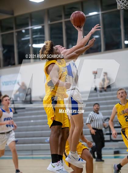 Thumbnail 3 in Liberty Charter vs. West Hills (6th Annual Del Lago Tip Off Classic) photogallery.