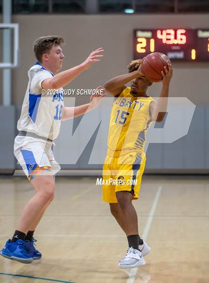 Thumbnail 3 in Liberty Charter vs. West Hills (6th Annual Del Lago Tip Off Classic) photogallery.