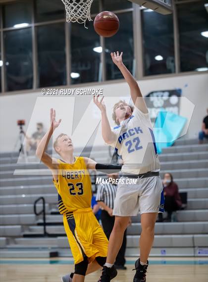 Thumbnail 3 in Liberty Charter vs. West Hills (6th Annual Del Lago Tip Off Classic) photogallery.