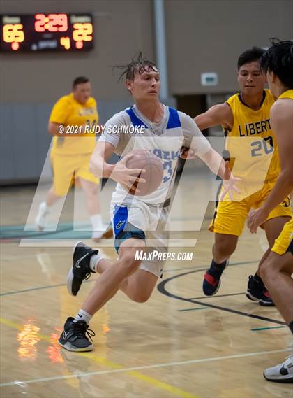 Thumbnail 3 in Liberty Charter vs. West Hills (6th Annual Del Lago Tip Off Classic) photogallery.