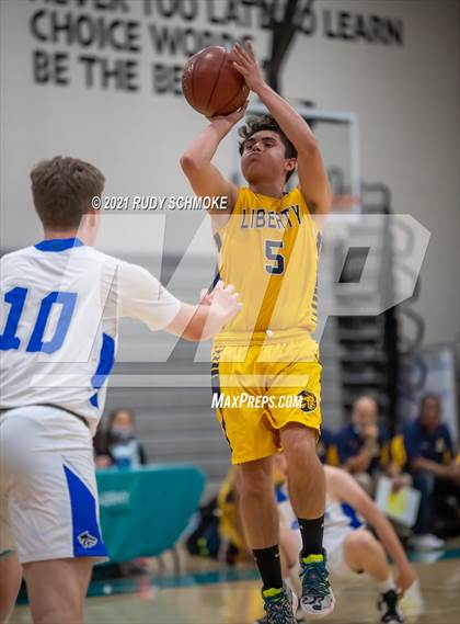 Thumbnail 2 in Liberty Charter vs. West Hills (6th Annual Del Lago Tip Off Classic) photogallery.