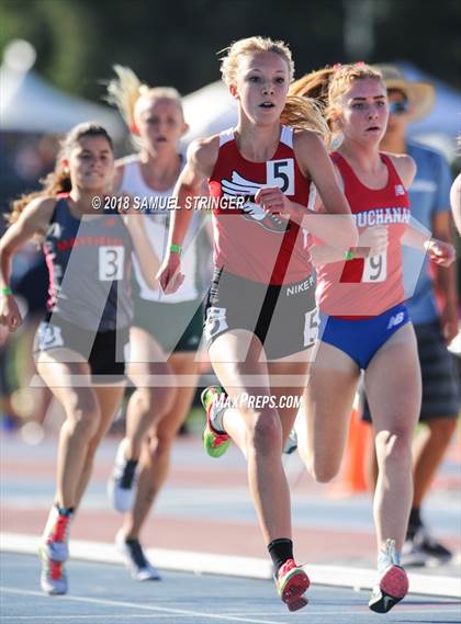 Thumbnail 1 in CIF State Track and Field Championships (Girls 1600m Prelims) photogallery.