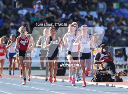 Thumbnail 2 in CIF State Track and Field Championships (Girls 1600m Prelims) photogallery.