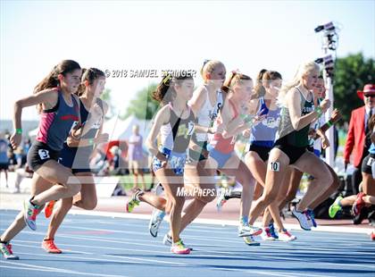 Thumbnail 2 in CIF State Track and Field Championships (Girls 1600m Prelims) photogallery.