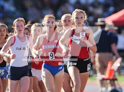 Thumbnail 1 in CIF State Track and Field Championships (Girls 1600m Prelims) photogallery.