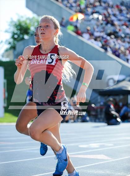 Thumbnail 3 in CIF State Track and Field Championships (Girls 1600m Prelims) photogallery.