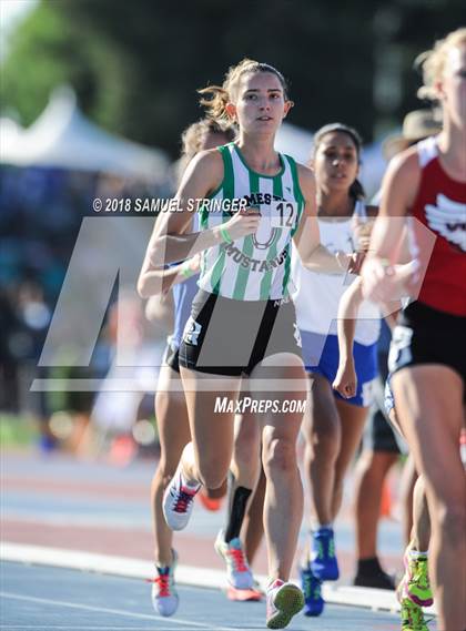 Thumbnail 3 in CIF State Track and Field Championships (Girls 1600m Prelims) photogallery.