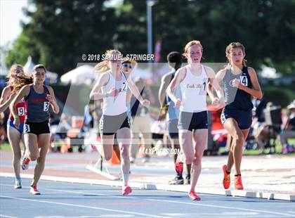 Thumbnail 1 in CIF State Track and Field Championships (Girls 1600m Prelims) photogallery.