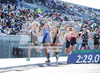 Thumbnail 2 in CIF State Track and Field Championships (Girls 1600m Prelims) photogallery.