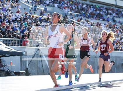 Thumbnail 3 in CIF State Track and Field Championships (Girls 1600m Prelims) photogallery.