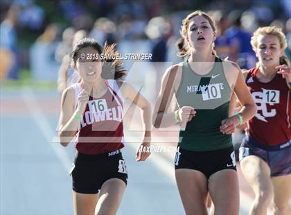 Thumbnail 2 in CIF State Track and Field Championships (Girls 1600m Prelims) photogallery.