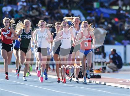 Thumbnail 2 in CIF State Track and Field Championships (Girls 1600m Prelims) photogallery.