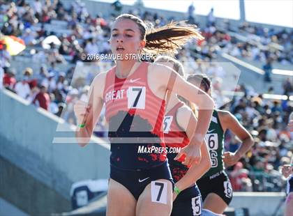 Thumbnail 2 in CIF State Track and Field Championships (Girls 1600m Prelims) photogallery.