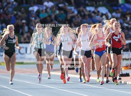 Thumbnail 2 in CIF State Track and Field Championships (Girls 1600m Prelims) photogallery.