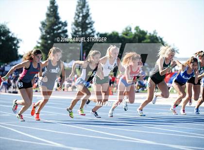 Thumbnail 3 in CIF State Track and Field Championships (Girls 1600m Prelims) photogallery.