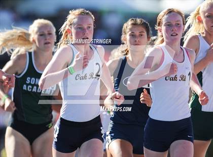 Thumbnail 1 in CIF State Track and Field Championships (Girls 1600m Prelims) photogallery.