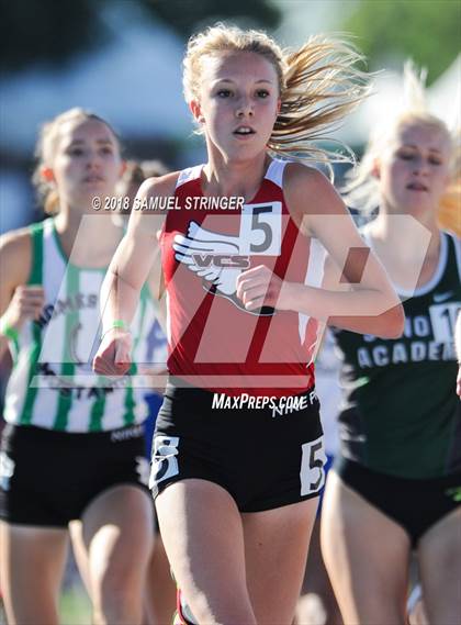 Thumbnail 2 in CIF State Track and Field Championships (Girls 1600m Prelims) photogallery.