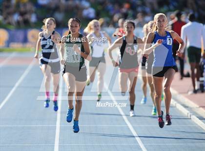 Thumbnail 1 in CIF State Track and Field Championships (Girls 1600m Prelims) photogallery.