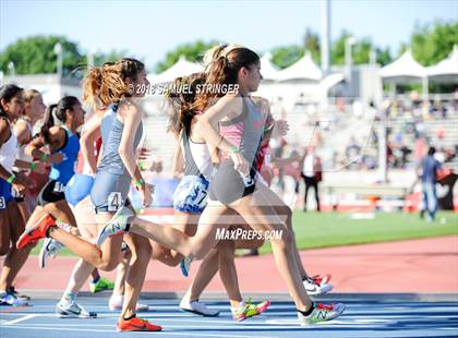 Thumbnail 1 in CIF State Track and Field Championships (Girls 1600m Prelims) photogallery.