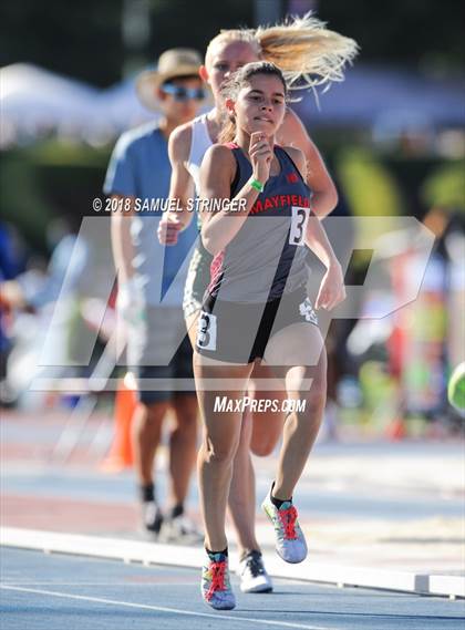 Thumbnail 2 in CIF State Track and Field Championships (Girls 1600m Prelims) photogallery.