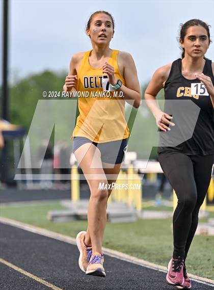 Thumbnail 2 in IHSAA Delta Sectionals (3200 Meter)  photogallery.
