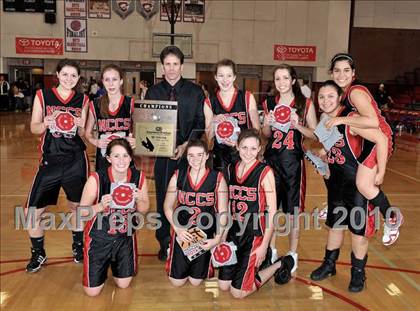 Thumbnail 3 in North County Christian vs. Calvary Baptist (CIF SS D6A Final) photogallery.
