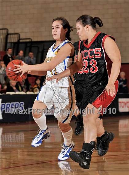 Thumbnail 1 in North County Christian vs. Calvary Baptist (CIF SS D6A Final) photogallery.