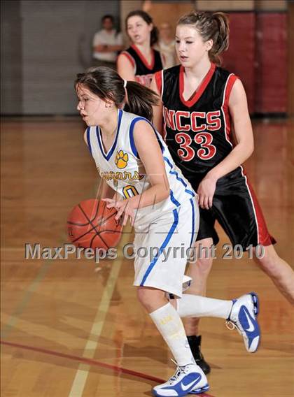 Thumbnail 2 in North County Christian vs. Calvary Baptist (CIF SS D6A Final) photogallery.