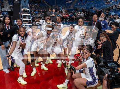 Thumbnail 2 in Cuero vs. Lincoln (UIL 4A Basketball Division II Final Medal Ceremony) photogallery.