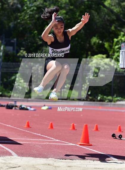 Thumbnail 2 in Serra Top 7 San Mateo (Girls Long Jump) photogallery.