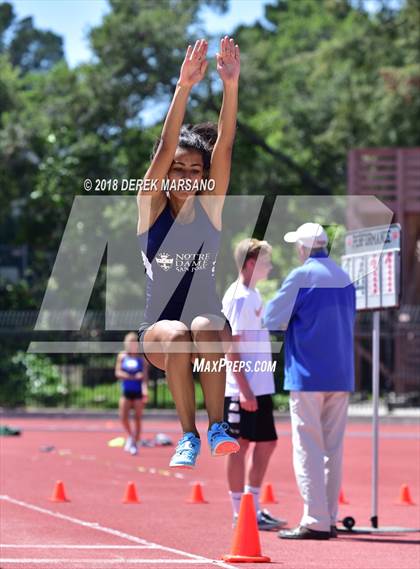 Thumbnail 1 in Serra Top 7 San Mateo (Girls Long Jump) photogallery.