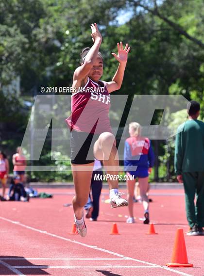 Thumbnail 2 in Serra Top 7 San Mateo (Girls Long Jump) photogallery.