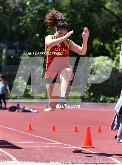 Thumbnail 2 in Serra Top 7 San Mateo (Girls Long Jump) photogallery.