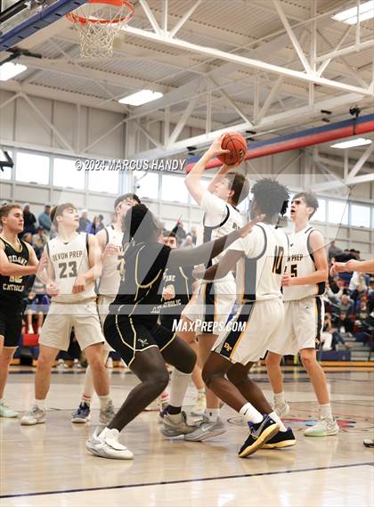 Thumbnail 1 in Devon Prep vs Delone Catholic (PIAA 3A Round 1) photogallery.